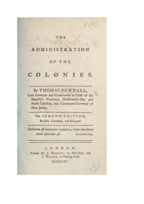 Thomas Pownall, the administration of the Colonies.pdf